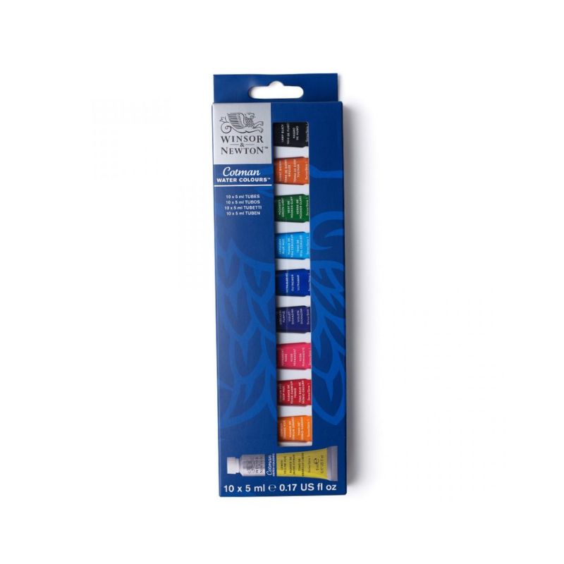 Winsor & Newton® Cotman - Ensemble d'aquarelle de 10 pièces